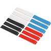 PATIKIL 9.8x0.7 Badminton Racchetta Testa Protezione Adesivo, 12pz PU Tennis Racchetta Guardia Nastro Racchetta Telaio Adesivi Ispessito Resistente Usura, 4 Colori