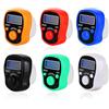 DAJASD Confezione da 6 contatori di Dita, contatori digitali con Luce LED, contatori di Dita elettronici, clicker digitali LED, Mini contamano per Piano di inventario del Golf di Sport di Preghiera