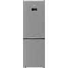 Beko - B5RCNE366HXB - Frigorifero Combi 186,5cm, Classe C, Total NF, Compressore ProSmart™Inverter, Display Touch, Metal look, AeroFlow, Harvestfresh, Convertibile, 35dBA