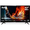 TuTu Smart TV 42 Pollici (106 cm) Televisori Android TV Full HD APP Store Triplo Tuner WiFi Bluetooth USB HDMI