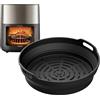 GRIFEMA 2 Pezzi Teglia per Friggitrice ad Aria Compatti con Cosori, Philips, Russell Hobbs, Moulinex 5-8L Friggitrici - Senza BPA, Lavabile in lavastoviglie - per Airfryer, Microonde, Forno