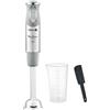Moulinex Quickchef, Frullatore a mano + spatola, piedino metallico, 1000 W, 10 velocità, bicchiere dosatore 800 ml, lame Powelix, grigio DD65ADES