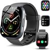 Poounur Smartwatch Uomo Donna con Effettua o Risposta Chiamate, 1.95 Orologio Smartwatch Contapassi/Cardiofrequenzimetro/Sonno, 110+ Modalità Sportivo Fitness Tracker, IP68 Smart Watch Android iOS
