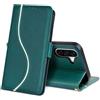 laddutoi Cover per Samsung Galaxy A36 5G, Custodia Flip Case in Pelle PU [Slot Carte] [Supporto Stand] [Magnetica], Libro Portafoglio Antiurto Custodia per Samsung A36 5G, Verde