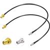 Eightwood cavo Adattatore SMA Femmina a TS9 Maschio 2 pezzi 30 cm 11.8 pollici RG174 per Hsdpa Huawei 2G 3G 4G LTE Antenna UMTS Mobile Broadband