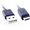 REY Cavo da Micro USB a USB per Ricarica e trasferimento Dati, 10 cm, Nero