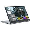 Esslorex PC Portatile 2 in 1, Ryzen 3 3200U CPU 16 GB RAM 512 GB SSD, Notebook da 15,6 pollici con display 1920x1080, Win 11 Pro Laptop, con RJ45, Type-C, USB 3.0 laptop ultra sottile e leggero