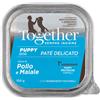 Together Pet Puppy Paté Delicato 150g per cuccioli gusto pollo e maiale