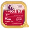 Together Cat Sensitive Paté delicato alimento completo grain free per gatti adulti con una sola fonte proteica animale 85g diversi gusti