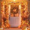 YUYWWAN Foglie di Acero Luci, 2 Pezzi 3 Metri 20 LED Catene Luminose di Foglia D'acero, Decorazioni Autunnali Luci, Ghirlanda Luminose LED per Feste Autunnali, Halloween, Ringraziamento Decorazioni (2pcs)