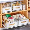 Kitstorack Cassetto Telescopico, Ripiani per Cassetti Estraibili per Armadio da Cucina, Cassetto Scorrevole Estensibile Estraibile con Maniglia (Bianco, 40 Profondità x 30 Larghezza x 16 Altezza cm)