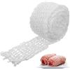 Jiavlyx Rete per Arrosti di Carne, 5m Rete da Cucina per Carne, Rete per Prosciutto, Rotolo di Rete per Carne, Rete per Insaccati, per Conservare Appendere Arrostire Cuocere Carne Prosciutto
