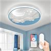 AHXIAOZN Lampada da Soffitto a LED per Bambini, Plafoniera Lampada da Soffitto Luna, Lampadario Cartoon Creativa, per Decorare Le Camerette dei Ragazzi e Delle Ragazze