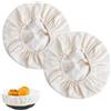 Amztour Copertura Per Lievitazione Pane Alimenti Per Cestello di Fermentazione Set 2 Cuffie Copri Copertura Elastica Per Impasto E Ciotole Accessorio Da 25 cm Per Panificazione Domestica