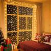 JTSIOV Tenda Luminosa Natale, 3x3m 300 LED con Telecomando e 10 Ganci, USB, 8 Modalità 10 Livelli Luminosità con Timer, IP44 Impermeabile, Luci di Natale per Giardino, Matrimonio, Camera da Letto