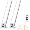 Laliled Luce Armadio LED Luce Notturna con Sensore di Movimento 86 LED, 3 Colori e 3 Modalità, Ricarica USB, Luminosità Regolabile, Lampada Per Cucina, Scale, Sottopensile, Corridoio (30cm-2pcs)