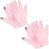 Sibba 2 Paia Di Guanti Idratanti Durante La Notte Guanti Touch Screen In Cotone Bianco Per Mani Secche Eczema Guanti Per Trattamento Spa Per La Riparazione Di Pelle Ruvvida Screpolata E Screpolata