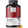 HealthyWorld® Vitamine B-complex - 365 compresse - Scorta Annuale - 8 vitamine del gruppo B - B1 B2 B3 B5 B6 B7 B9 B12 - Aumento di Energia, contro la Stanchezza - Supporto Completo del Corpo