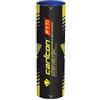 Dunlop Sports Carlton Palla Premium Badminton F1 TI Giallo - Rosso, Veloce (78 grani), per giocatori di torneo e di club (barattolo 1x6)