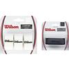 Wilson Grip Wrz4014Wh Impugnatura PRO Overgrip, Unisex, Bianco, 3 Unitã & Grip Wrz4202Bk Impugnatura Sublime Grip, Grip Base, Unisex, Nero, 1 Unita