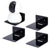 PH PandaHall PandaHall 4 pz Mensole Da Parete Galleggianti Ripiani In Acrilico Nero Piccolo Scaffale Display Mensole Sospese per Webcam Router di Fotocamera con Fermacavi, Installazione di Adesivo e Perforazione