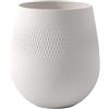 Villeroy & Boch Collier Blanc Vaso Carré Grande, Porcellana Premium, Bianca, 20.5x20.5x22.5 cm