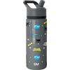 Simple Modern Gourde pour Enfants Simple Modern Summit avec Couvercle à Paille | Tasse Isotherme Harry Potter en Acier Inoxydable pour Filles, Garçons, École | 530 ml | Batman POW!