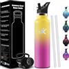 Mulbijeo Borraccia Termica 750 ML, Senza BPA, Bottiglia Termica, Sottovuoto a Doppia Parete, Borracce Termiche, 18/8 Acciaio Inox, Borraccia con Cannuccia, Termos per Palestra, Sport, Bici