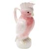 Kare Design caraffa Exotic Bird, bianco/rosa, 30 cm, porcellana dipinta a mano, forma di cacatua, motivo tropicale, per tavolo, consolle, mensola, idea regalo