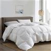 Serta 300 fili bianco giù fibra leggera calore Comforter, TWIN