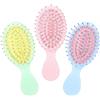 COMNICO Mini spazzola per capelli bagnati, 3 pezzi, districante da viaggio, 3 colori, adatta anche per capelli asciutti, senza grovigli, strappi o rotture