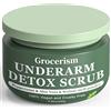 Grocerism Armpit Detox Scrub 8.8 oz con menta, aloe vera e polvere di guscio di noce, lo scrub per le ascelle aiuta a rimuovere gli odori, pulisce in profondità e esfolia, Adatto per tutto il corpo