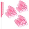 Sibba Bigodini bigodini ondulati 19 pezzi No calore Hot Self Grip clip sonno notte mini pinze tubo bobine volume secco bar morbido arricciatura fine sottile spessa corta lunga acconciatura styling