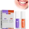 GXGM 2 Pezzi Kit di Riparazione Dentifricio, Sbiancamento Denti Rimozione Macchie Dentali, Riparazione Gengive, Alito Fresco, Unisex(Arancione+Viola)