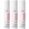 Schwarzkopf Professional OSiS Glow Siero Anti Frisottis Brillanza Senza Silicone Protezione Termica per Capelli Osis Rêches Facilite l'acconciatura leggera, 50 ml, confezione da 3