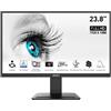 MSI PRO MP2412 - Monitor ergonomico per computer aziendale da 23,8, FHD 1920 x 1080, VA, senza cornice, 100 Hz, 1 ms, compatibile con inclinazione, porta HDMI&DP, VESA, colore: nero