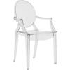 Kartell - Set di 4 poltrone impilabili Ghost - Trasparente - policarbonato - Designer Philippe Starck