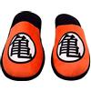 CYPBRANDS Dragon Ball - Pantofole da casa aperte, design Goku, morbide, misura 38/39, giallo e nero, prodotto ufficiale, ZP-1138-DB