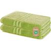 Lavea® 2 Teli Doccia 70x140 cm in Spugna di Cotone 100% Morbidi e Assorbenti, per Casa Hotel Spa - Asciugamano da Bagno Grande - Verde tiglio