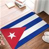Generic Zerbino Flag of Cuba Tappetino Antiscivolo Facile da Pulire Zerbinoingresso Lavabile Tappeto Ingresso per Giardino Ingresso Cucina Veranda 40X60Cm