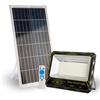 A.M.C. Faro Solare Led Esterno, Faro Solare 2000 Watt con Telecomando e Staffa, Sensore di Movimento e Crepuscolare, Luce Bianco Fredda, Impermeabile IP 67.