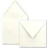 FarbenFroh by GUSTAV NEUSER 25x Buste quadrate in bianco naturale (bianco) - 15,5 x 15,5 cm - senza finestra, con colla umida - 110 g/m² - Per biglietti d'invito a matrimoni, compleanni e altro - Serie FarbenFroh