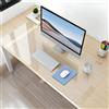 NATRKE Sottomano da Scrivania Trasparente in PVC, 90x50x0,15cm Grande Tappetino da Scrivania, Copertura per Tavolo Antiscivolo Impermeabile, Antigraffio Protezione per Tavolo da Scrivania per Ufficio