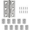 goldenwarm HY4432SNB2-10Pack DE Cerniera per porta, argento, 10 pezzi