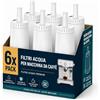 FILSWA Filtro acqua per macchina da caffè - Compatibile con Sage Barista Express | Impress Pro Touch Oracle Jet The Barista Dual Boiler - Filtri per SES810/875/880/920/980/990, BES008, BES878 (6 pezzi)