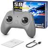 STARDRONE S8 Pro Controller per Simulatore di Droni FPV, Joystick Metallico a 8 Canali, Compatibile con VelociDrone, Liftoff, DRL Simulator, Uncrashed e Altri Simulatori, Modo 2, Colore Grigio