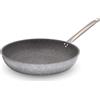 Padella antiaderente effetto pietra professionale 36cm - Cuore di Pietra