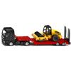 Siku 1760, Autocarro MAN con rimorchio ribassato e rullo compressore, 1:87, Metallo/Plastica, Multicolore, Set giocattolo, Rimorchio ribassato sganciabile, Rullo mobile