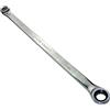 Aerzetix - Chiave Piatta Bi-Esagonale Poligonale Doppio Occhio/Anello 17mm - Chiave a Cricchetto 17mm Extra Lunga Metrica 12 lati - Lunghezza 41cm - Manico Dritto/Lucidoto - Acciaio CR-V - C45621