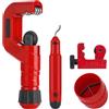 GOCHANGE Set tagliatubi 4-1, tagliatubi per carichi pesanti 1/4''-2'' OD, mini tagliatubi 1/8''-7/8''OD, mini tagliatubi in rame con strumento di sbavatura, PVC/alluminio/Tubi in plastica